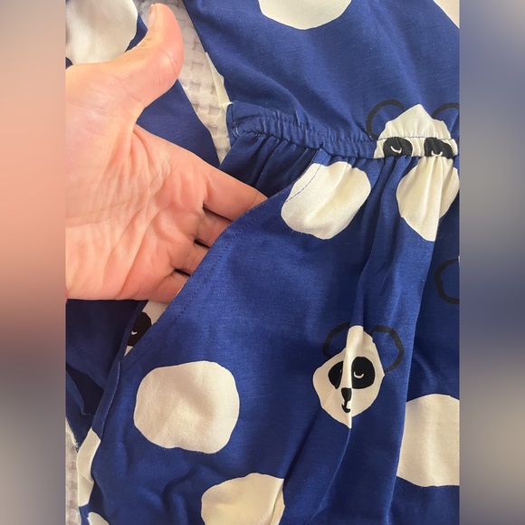 Hanna Andersson || Blue Panda Longsleeve Swing Dress - Picture 4 of 6